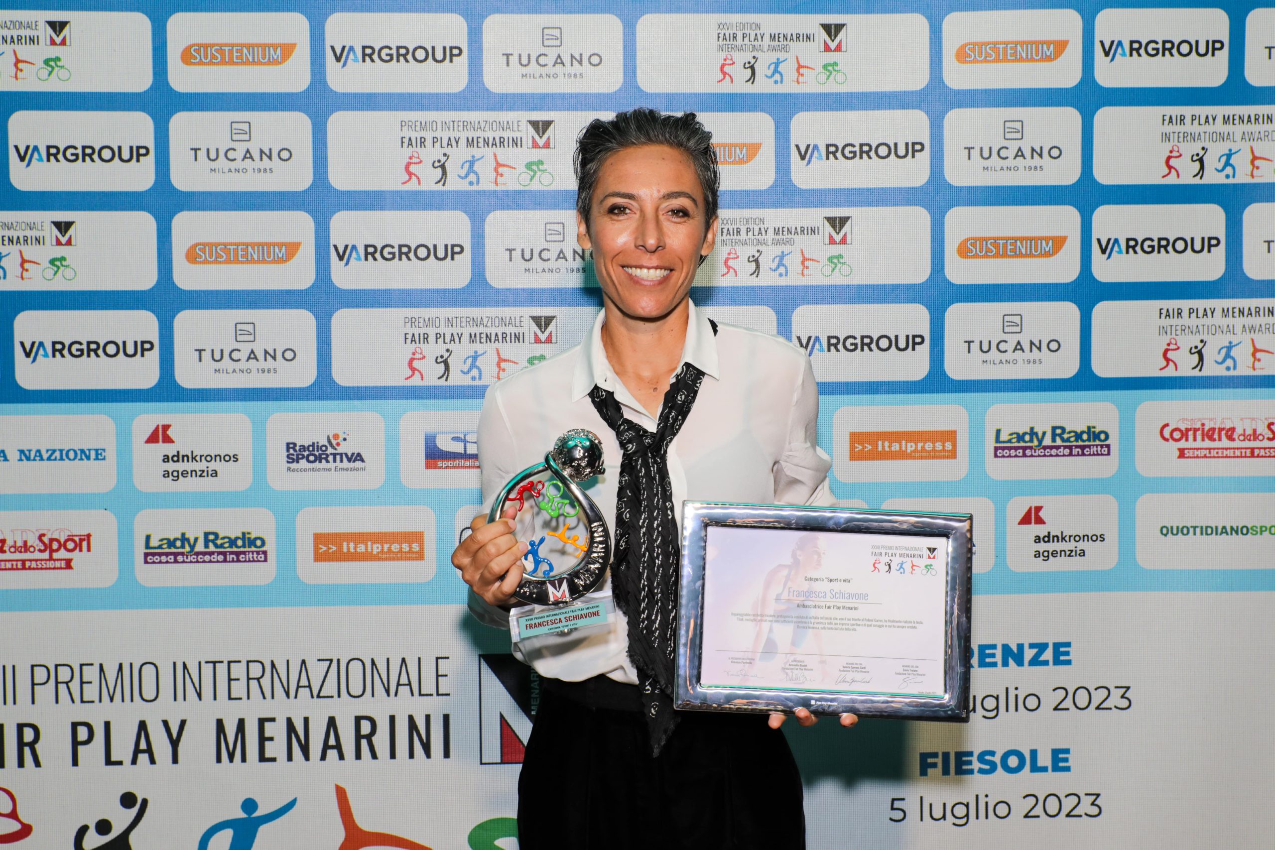 FRANCESCA SCHIAVONE, Categoria “Sport e Vita”