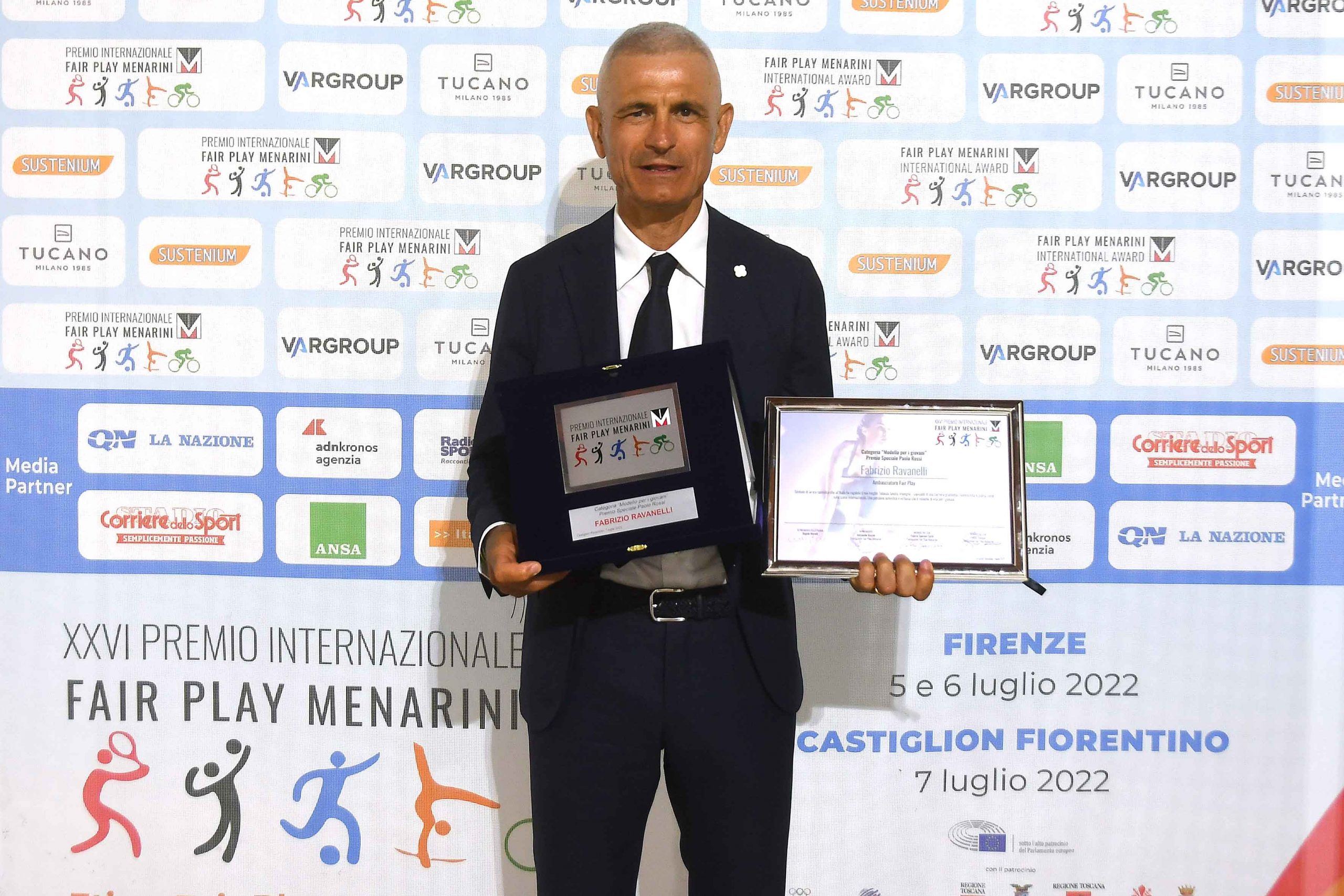 Fabrizio Ravanelli - Categoria "Modello per i giovani" Premio Speciale Paolo Rossi