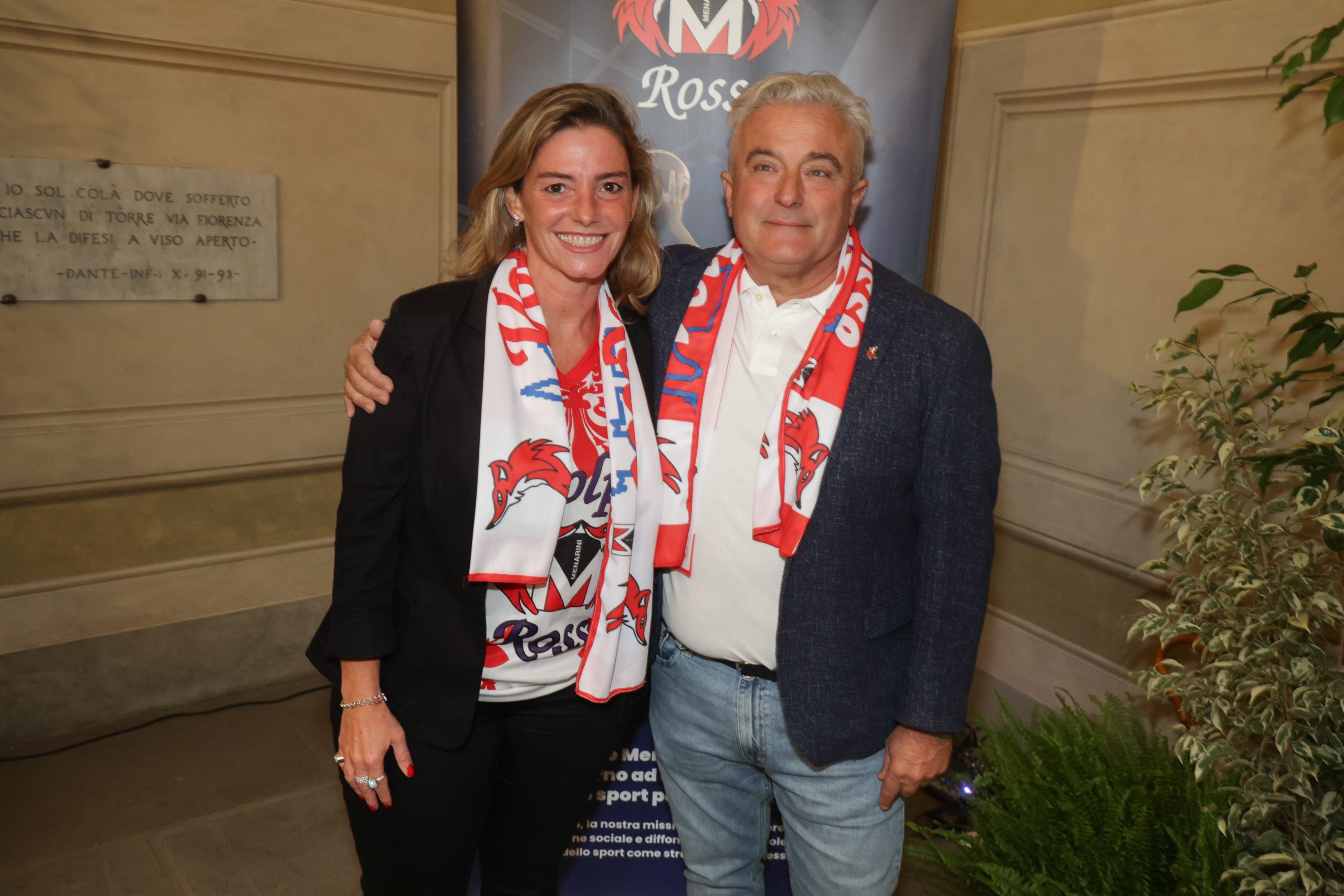 Valeria Speroni Cardi, Global Director of Press and Media Relations Menarini, e Ivano Nuti